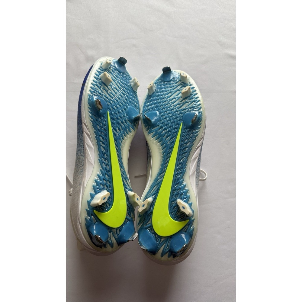 Nike Baseball Men's Size 14 Lunarlon‎ Vapor Blue Cleats Metal Spikes 852686-417 - Picture 7 of 8